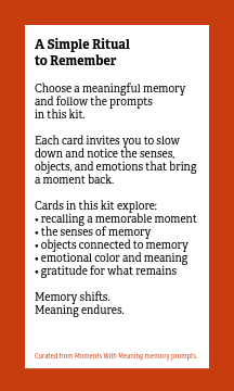 Pocket Memory Ritual