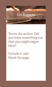 Finish the Page