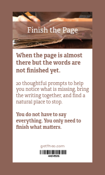 Finish the Page